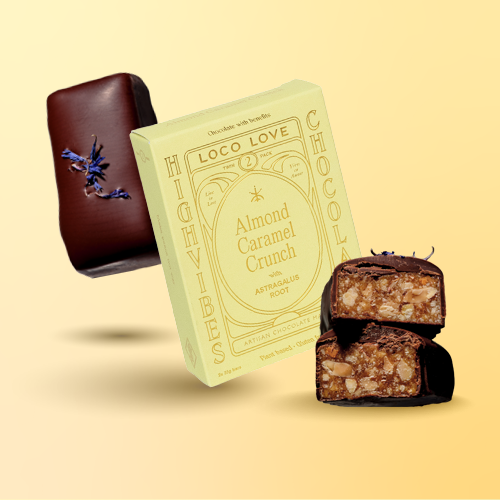 Loco Love Almond Caramel Crunch with Astragalus Root Twin Pack