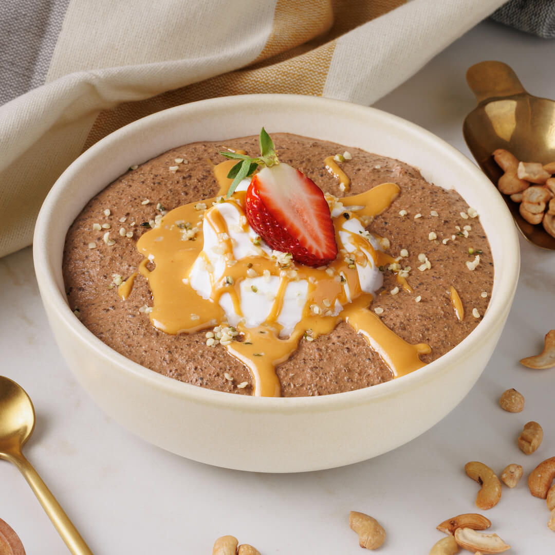Choc Peanut Butter Hemp Pudding